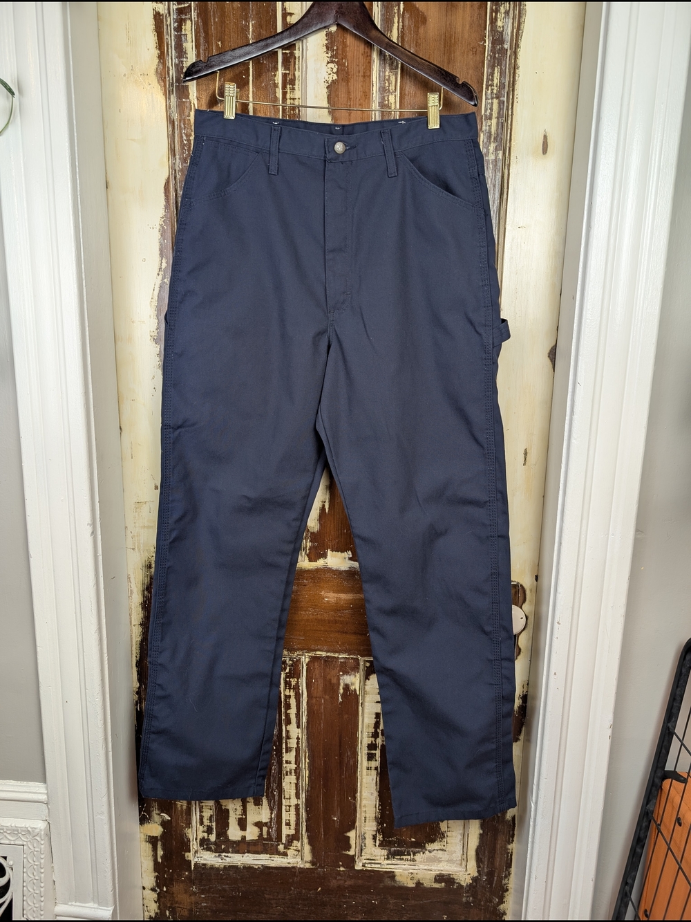 Red Kap Navy Work Pants 36x33 Utility Carpenter Chore Pants Workwear Blue Collar